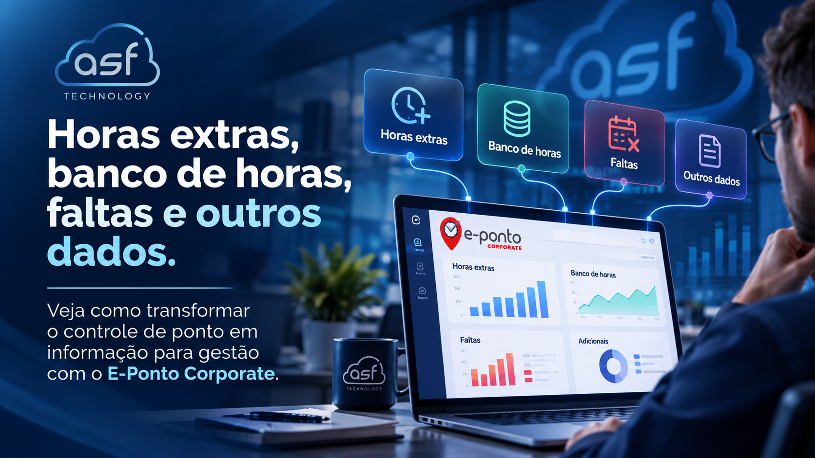 Dados da jornada transformados em informações para gestão com o E-Ponto Corporate