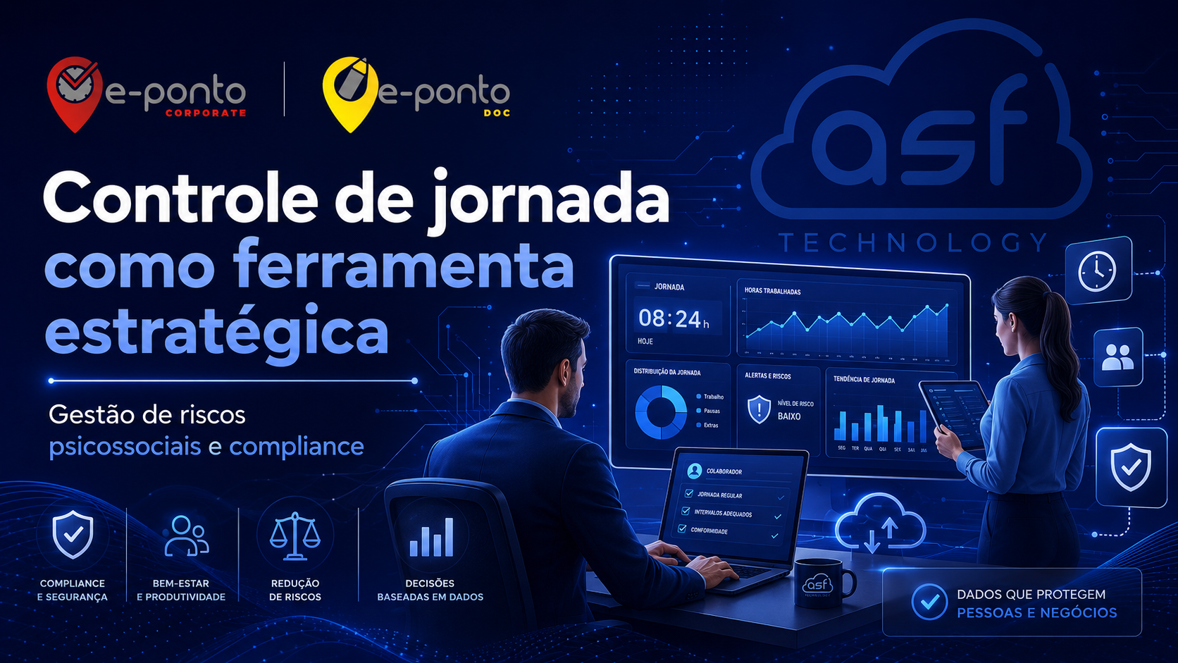 Controle de jornada como ferramenta estratégica para gestão de riscos psicossociais e compliance