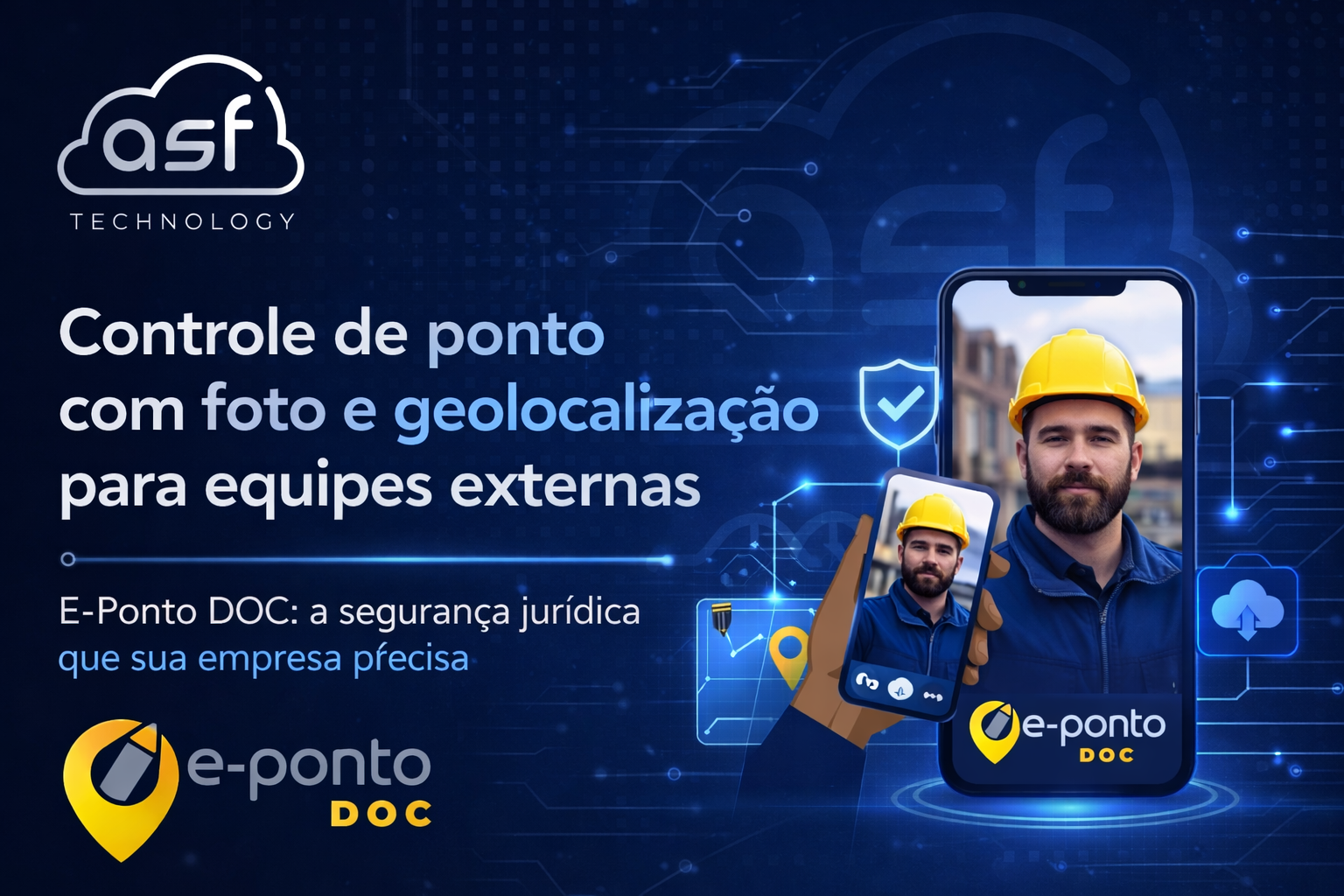 Controle de ponto com foto e geolocalização para equipes externas