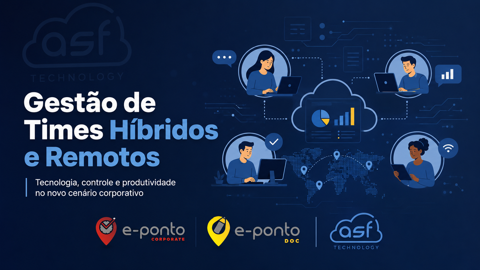 Controle de jornada e gestão de equipes híbridas com acompanhamento em tempo real