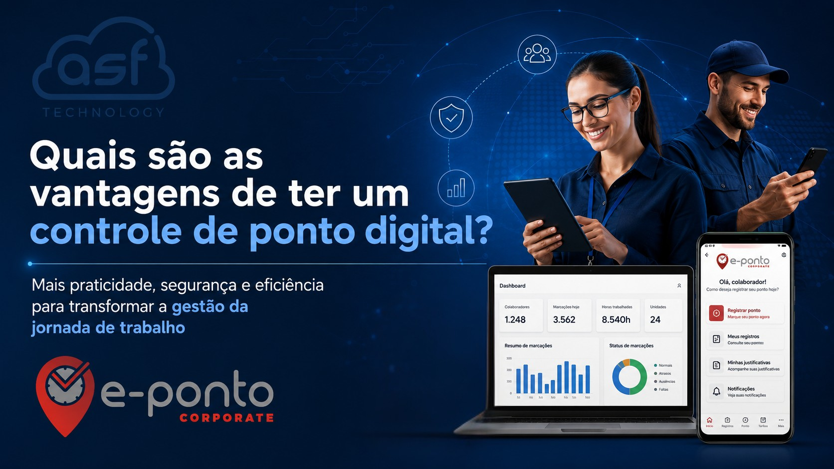 Vantagens do controle de ponto digital para colaboradores, gestores e Departamento Pessoal